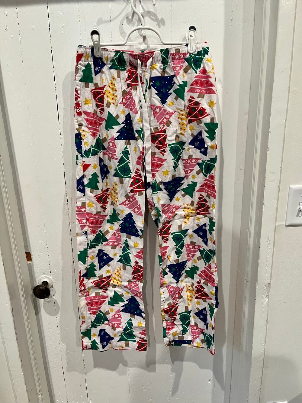 Old Navy Christmas Holiday Tree Pajama Sleep Pants size medium